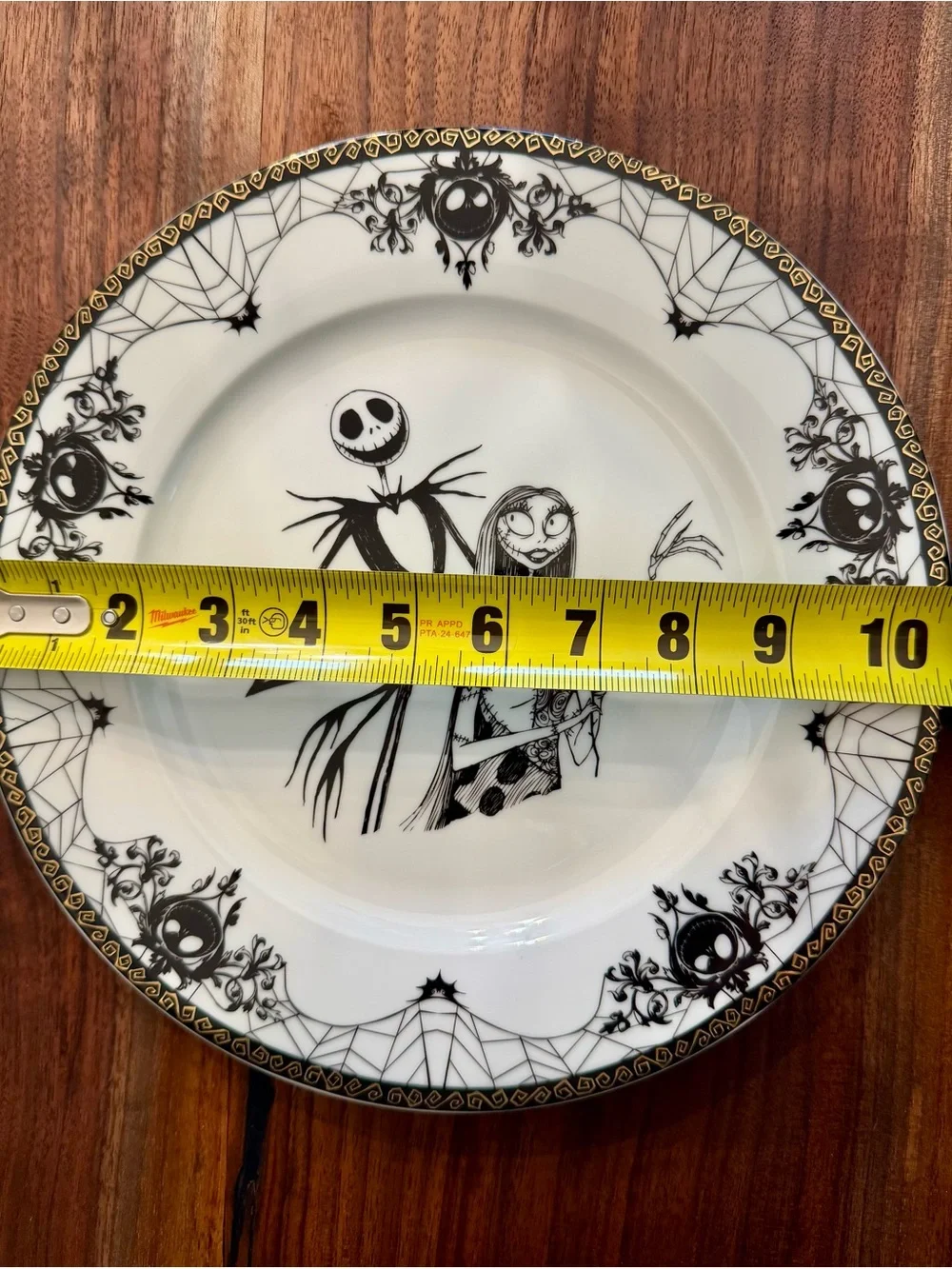 Disney The Nightmare Before Christmas Black & White Dinner Plates